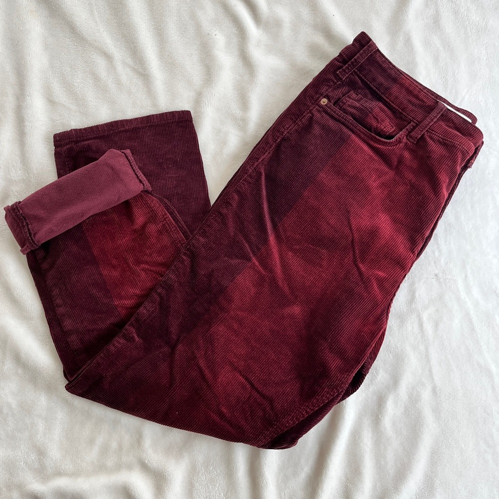 ANTHROPOLOGIE PILCRO TWO-TONE CORDUROY PANTS